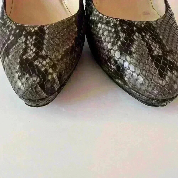Jimmy Choo Snakeskin Animal Print Pumps - Picture 8 of 9